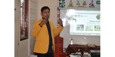 Kegiatan Ecoprint bersama Dosen universitas Negeri Padang